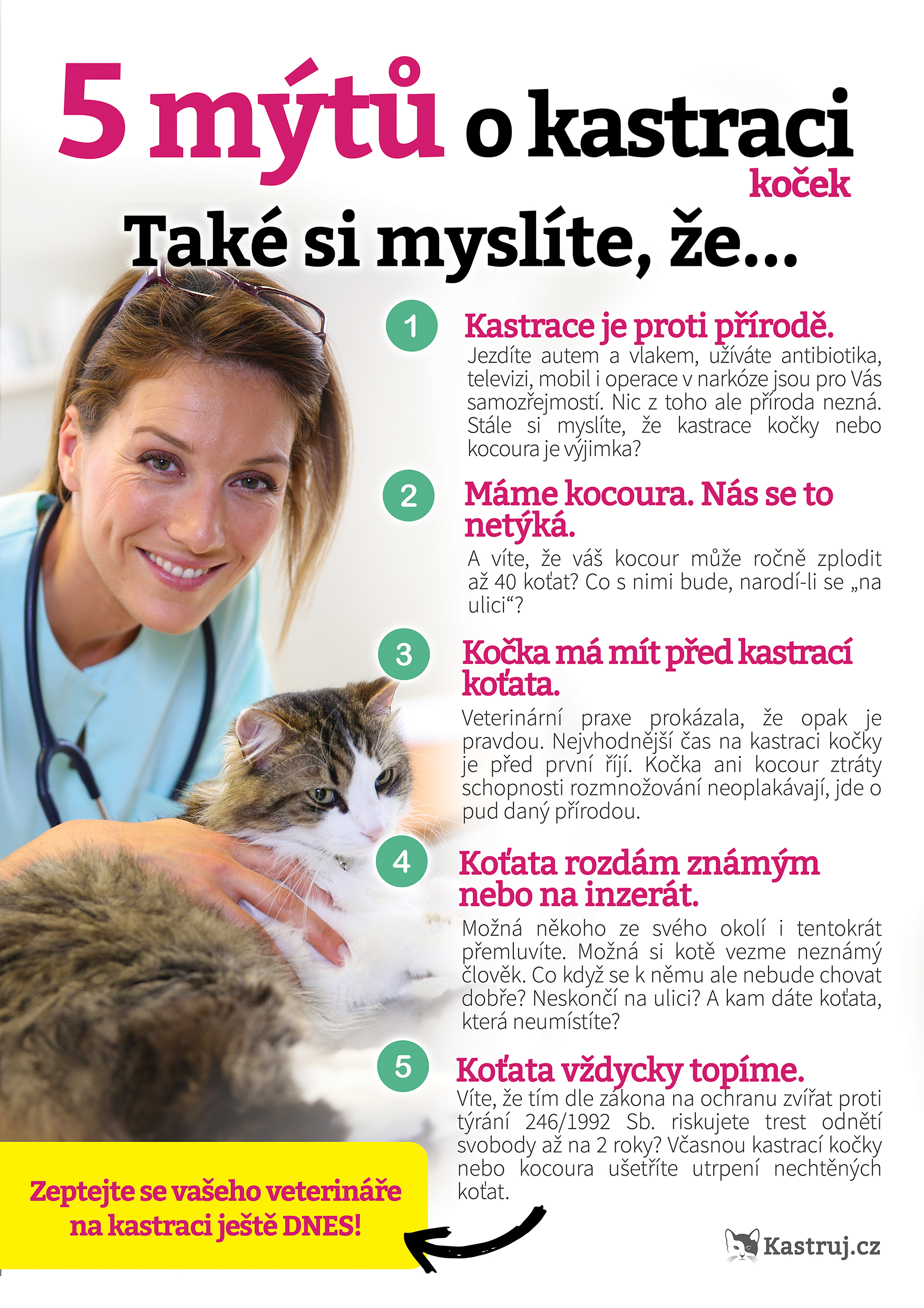 Mýty o kastraci koček
