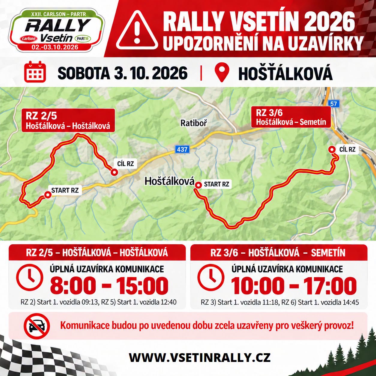 Uzavírky - infoleták